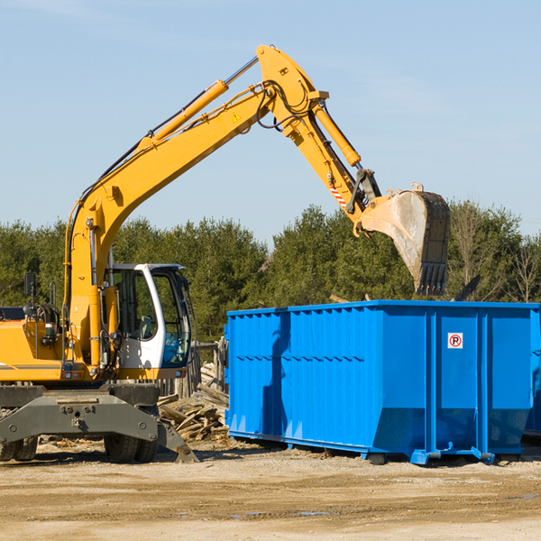 are there any restrictions on where a residential dumpster can be placed in Highmore SD